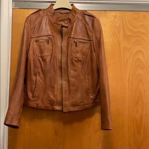 Light brown Leather Jacket/Coat